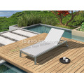 Outdoor Miwwel Wicker Strandstull mat Rieder